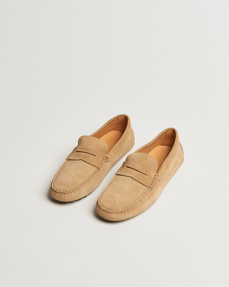 Homme | Tod's Gommino Carshoe Beige Suede | Tod's | Gommino Carshoe Beige Suede