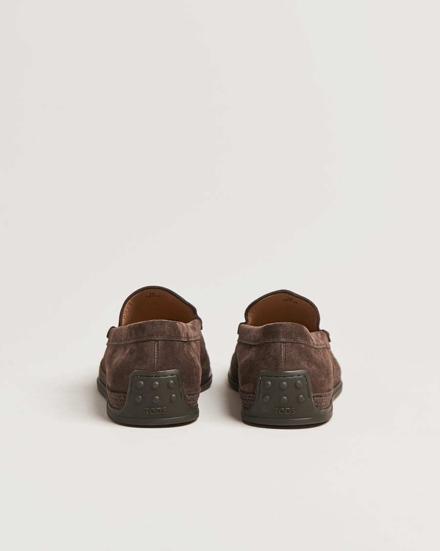 Homme | Loafers | Tod's | Raffia Loafer Dark Brown Suede