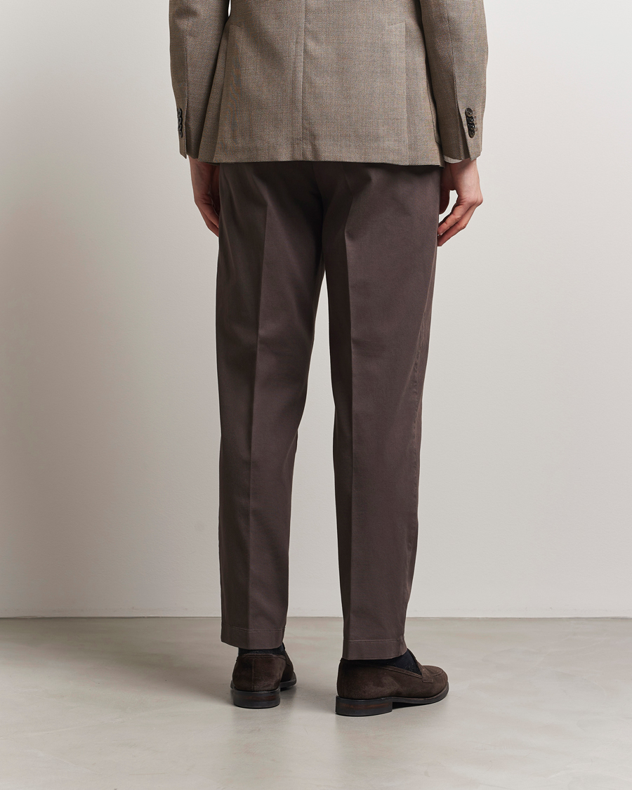 Homme | Pantalons | Boglioli | Regular Fit Cotton Chinos Brown