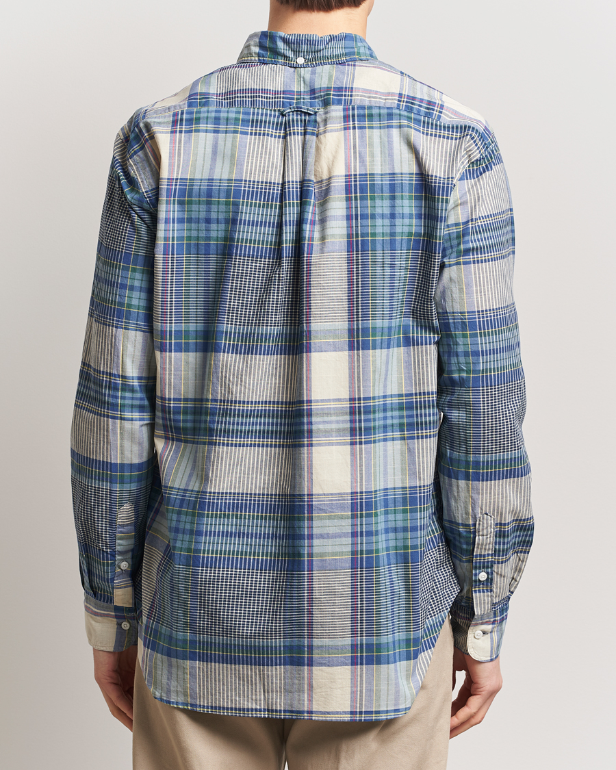 Homme | Chemises | Gitman Vintage | Button Down Indian Madras Shirt Blue Check