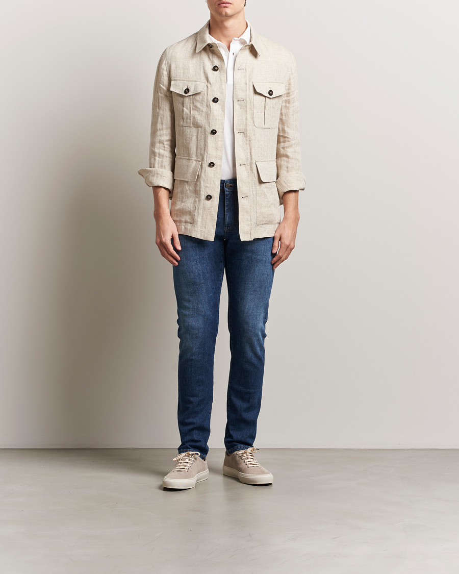 Homme | Jeans | PT01 | Slim Fit Stretch Jeans Dark Blue Wash