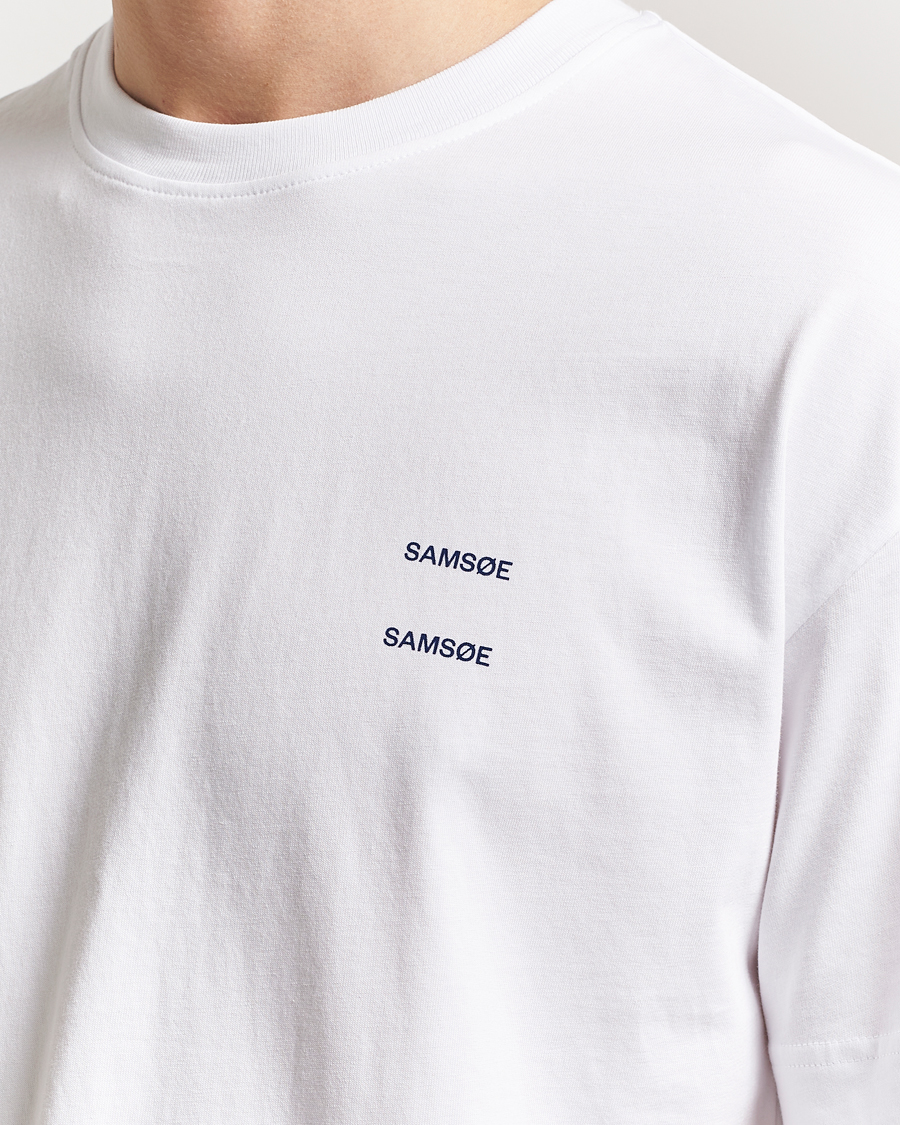 Heren | T-shirts | Samsøe Samsøe | Joel Organic Cotton T-Shirt White