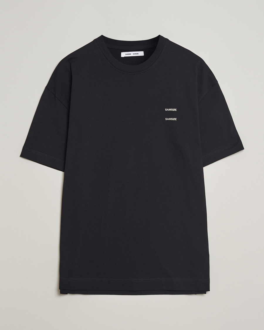 Heren | T-shirts | Samsøe Samsøe | Joel Organic Cotton T-Shirt Black