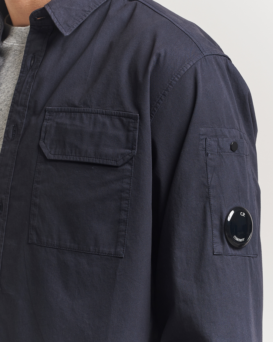 Homme | Chemises | C.P. Company | Organic Gabardine Pocket Shirt Navy