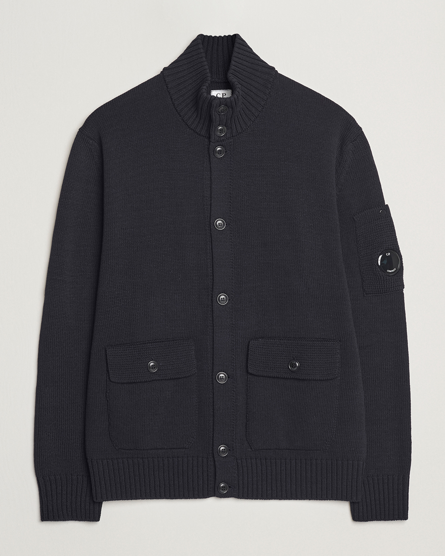 Heren | Truien | C.P. Company | Knitted Compact Cotton Cardigan Navy