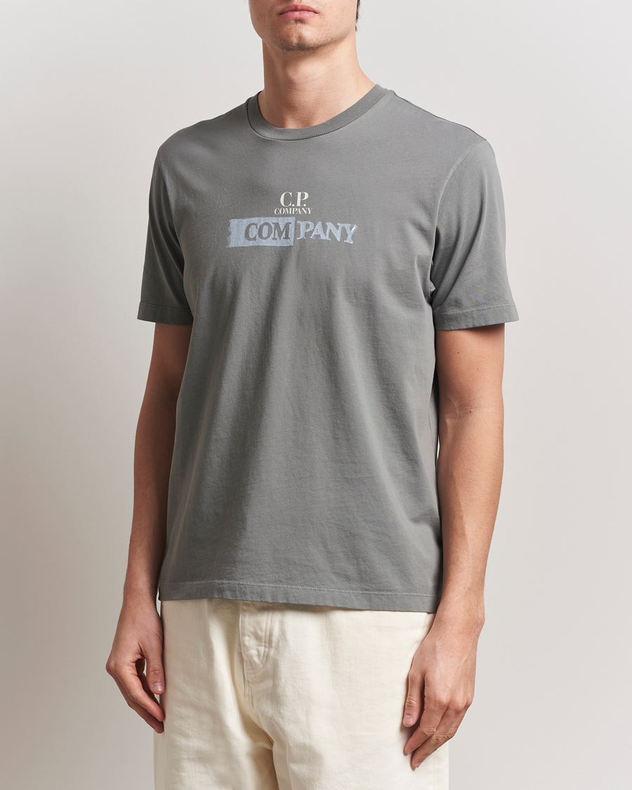 Homme | T-shirts | C.P. Company | Back Print Short Sleeve T-Shirt Grey