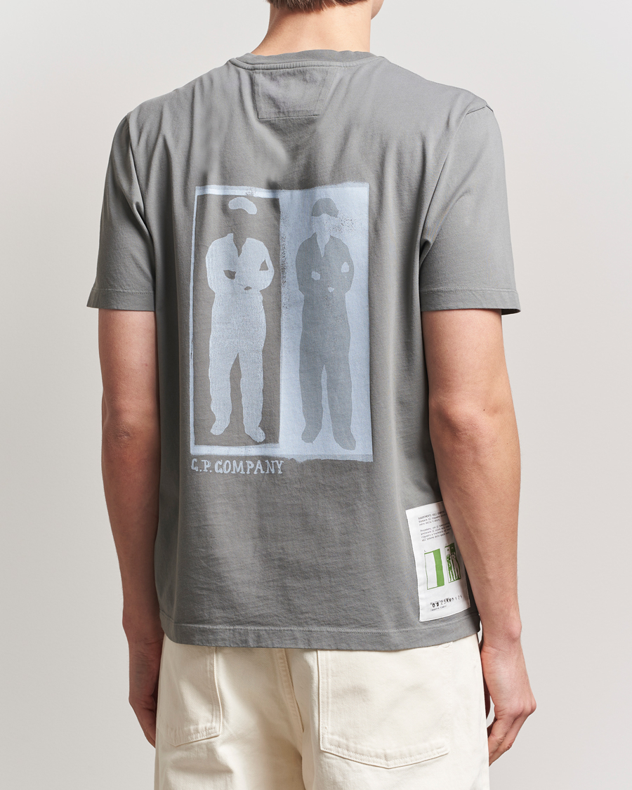 Homme | T-shirts | C.P. Company | Back Print Short Sleeve T-Shirt Grey
