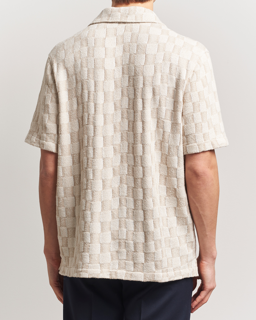 Heren | Overhemden | J.Lindeberg | Torpa Resort Jersey Shirt Moonbeam