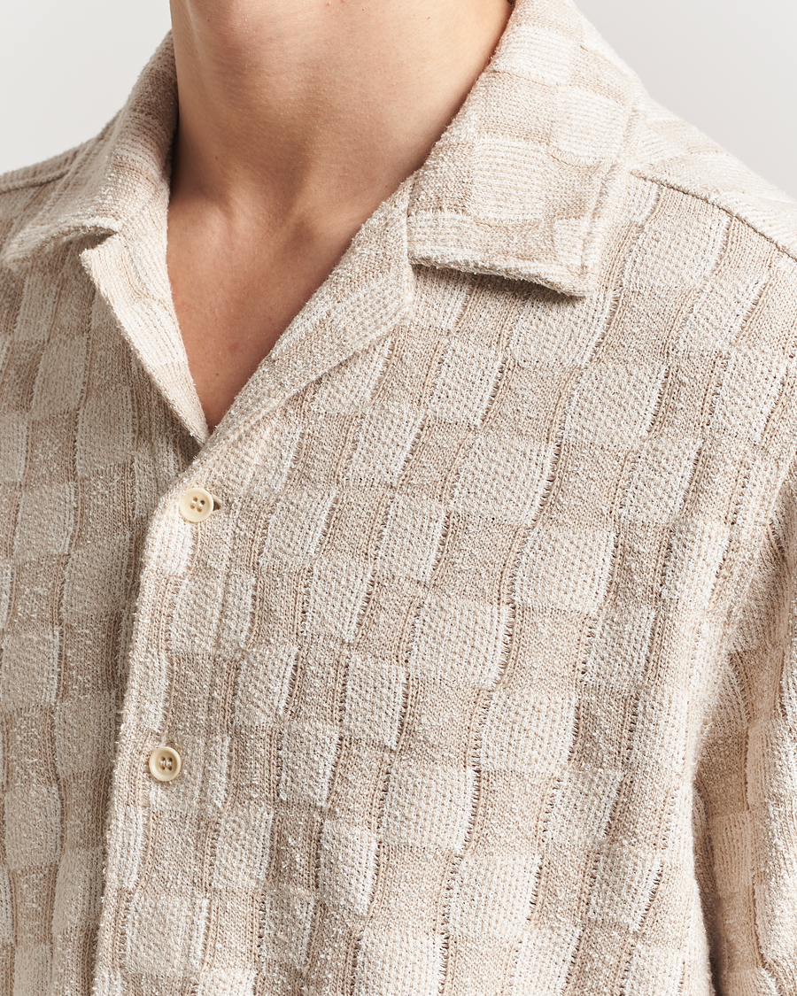 Heren | Overhemden | J.Lindeberg | Torpa Resort Jersey Shirt Moonbeam