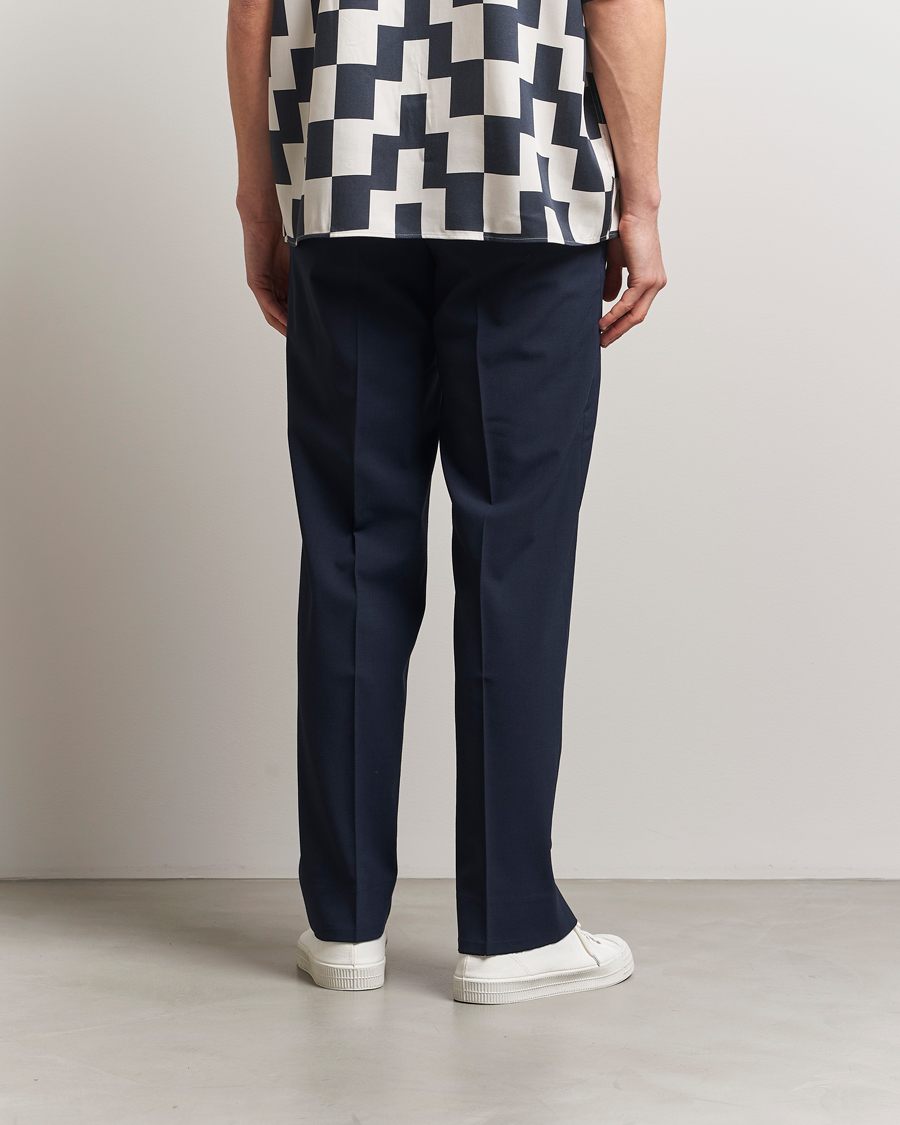 Homme | Pantalons | J.Lindeberg | Gabi Drape Wool Pants Navy