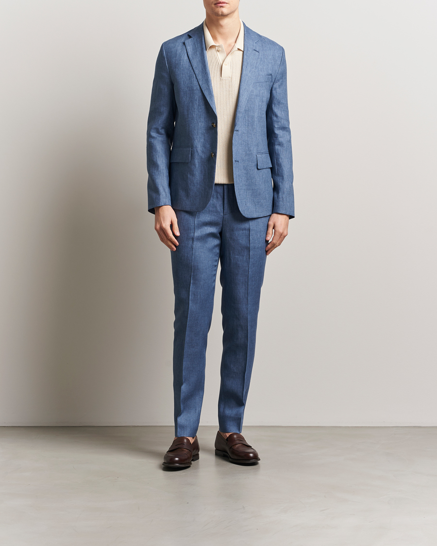 Heren | Broeken | J.Lindeberg | Grant Super Linen Pants Rainwashed