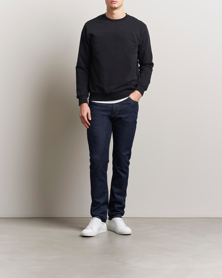 Homme | Jeans | J.Lindeberg | Jax Rinsed Slim Jeans Dark Blue
