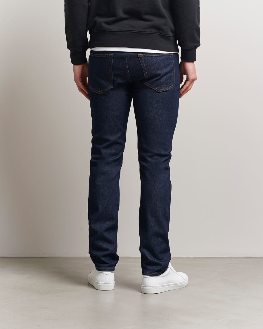 Homme | Jeans | J.Lindeberg | Jax Rinsed Slim Jeans Dark Blue