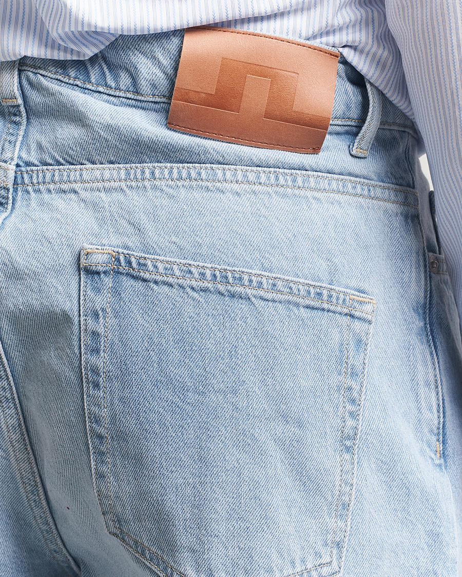 Homme | Jeans | J.Lindeberg | Cart Super Stone Wide Jeans Light Blue