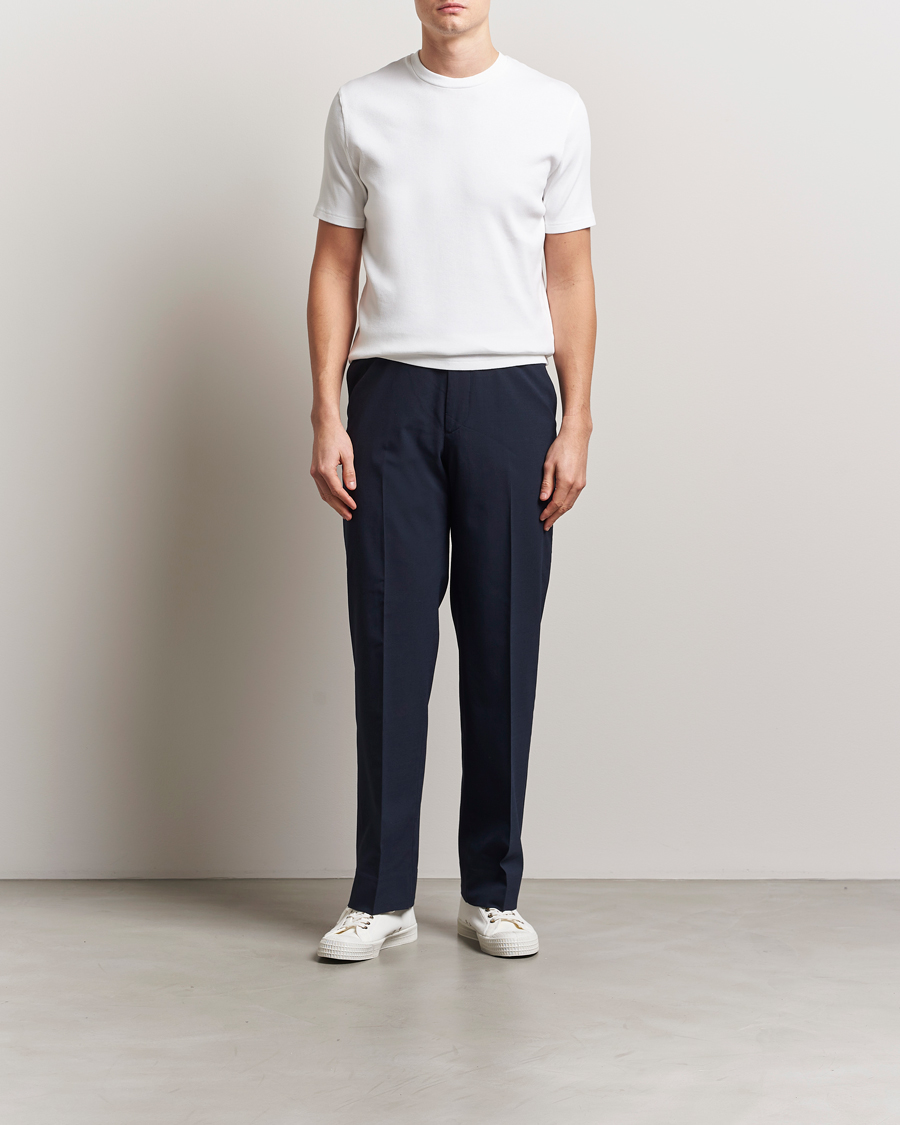 Homme | T-shirts | J.Lindeberg | Rob Slim Rib T-Shirt White