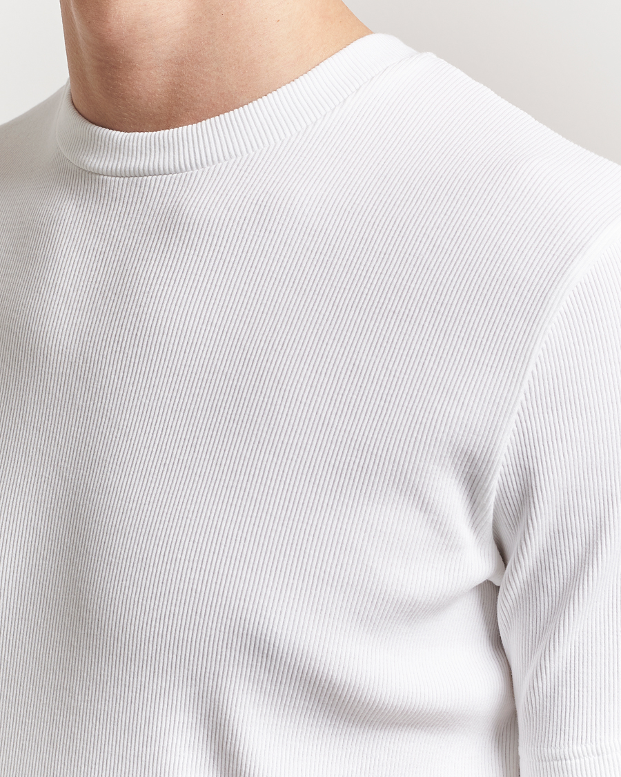 Homme | T-shirts | J.Lindeberg | Rob Slim Rib T-Shirt White