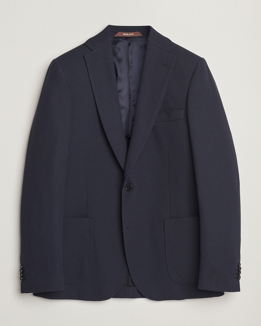 Heren | Blazers | Morris Heritage | Cotton Jersey Blazer Navy