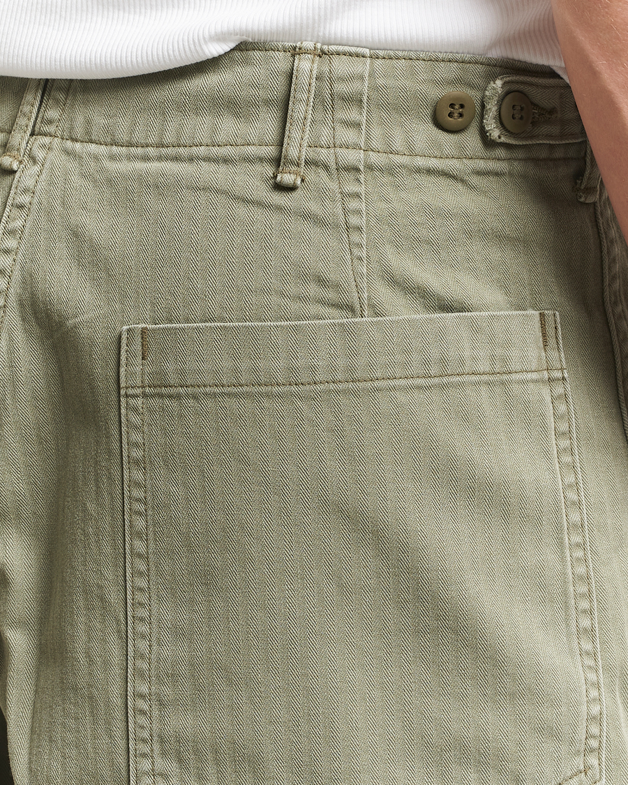 Homme | Shorts | orSlow | Summer Fatigue Shorts Green