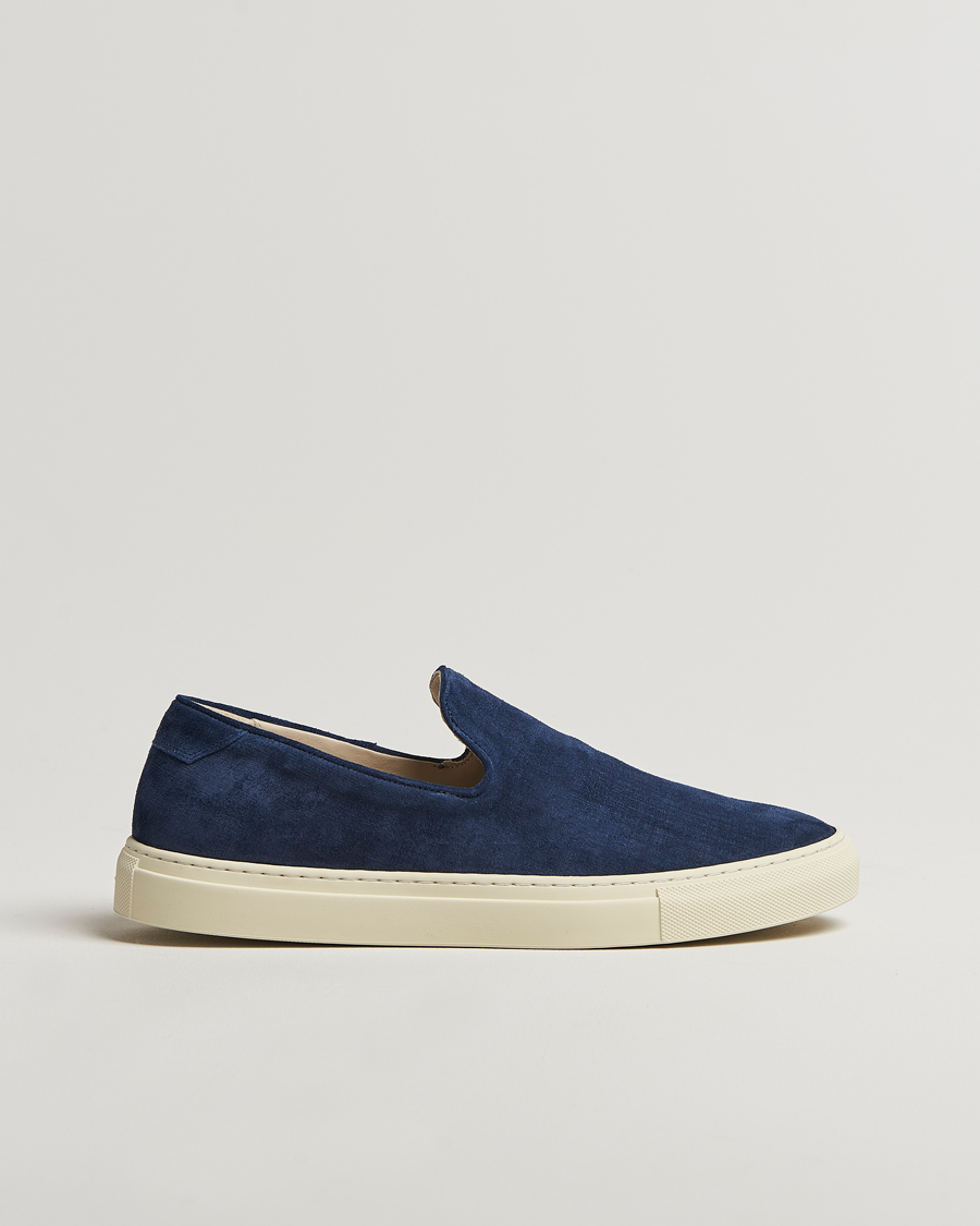 Heren | Instappers | CQP | Jetty Suede Sneaker Loafer Washed Navy
