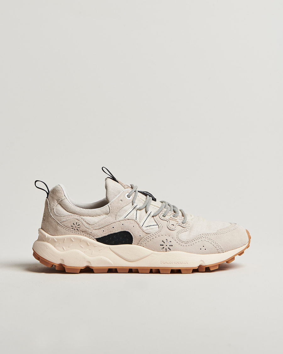 Homme | Baskets | Flower Mountain | Yamano 3 Suede/Nylon Sneaker Beige