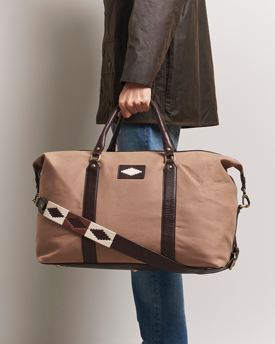 Heren | Tassen | Pampeano | Cabballero Large Canvas Weekend Bag Khaki