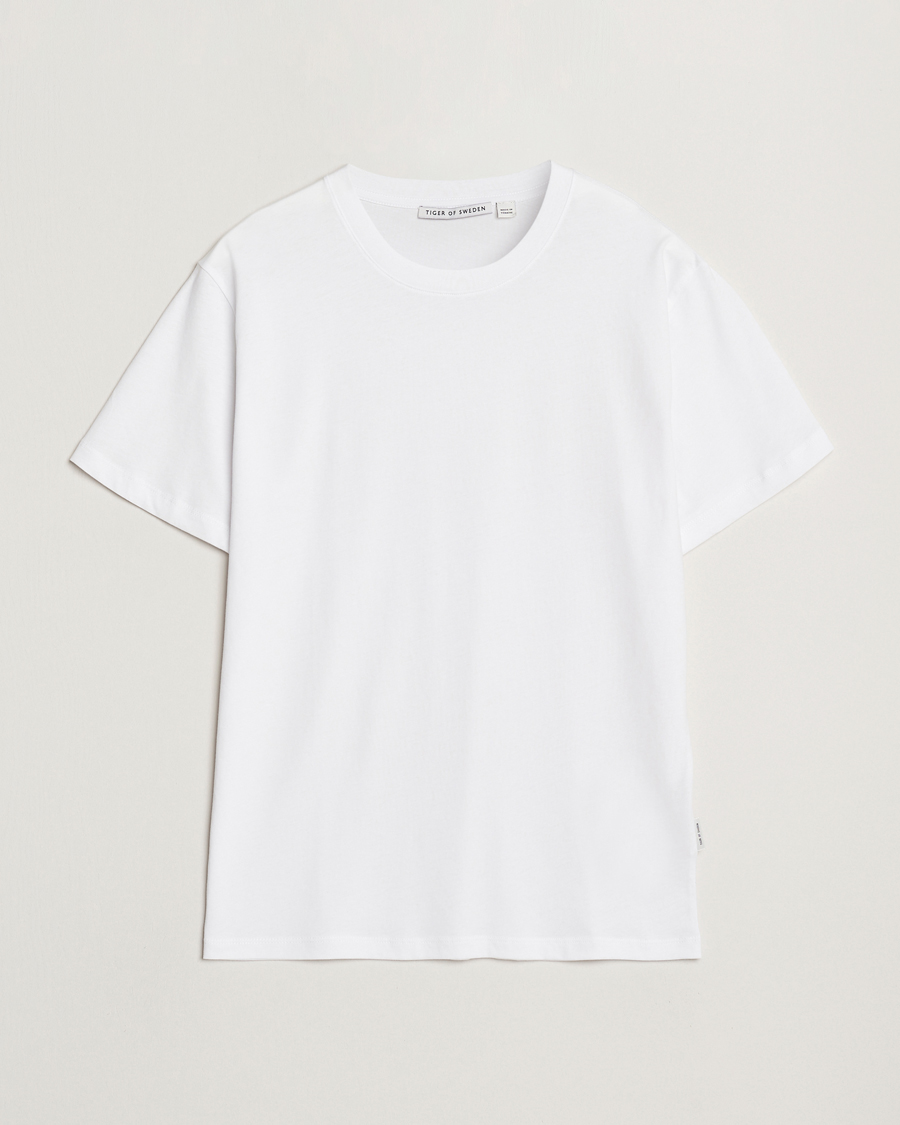 Homme | T-shirts | Tiger of Sweden | Dillan Crew Neck T-Shirt White