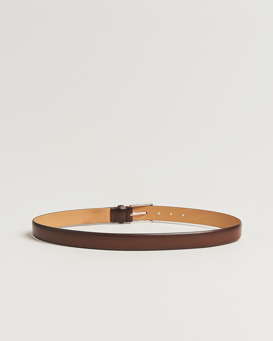 Heren | Riemen | Tiger of Sweden | Asenby Leather 3 cm Belt Dark Brown