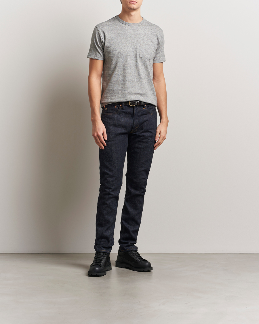 Heren | T-shirts | RRL | 2-Pack Pocket Tee Grey Heather