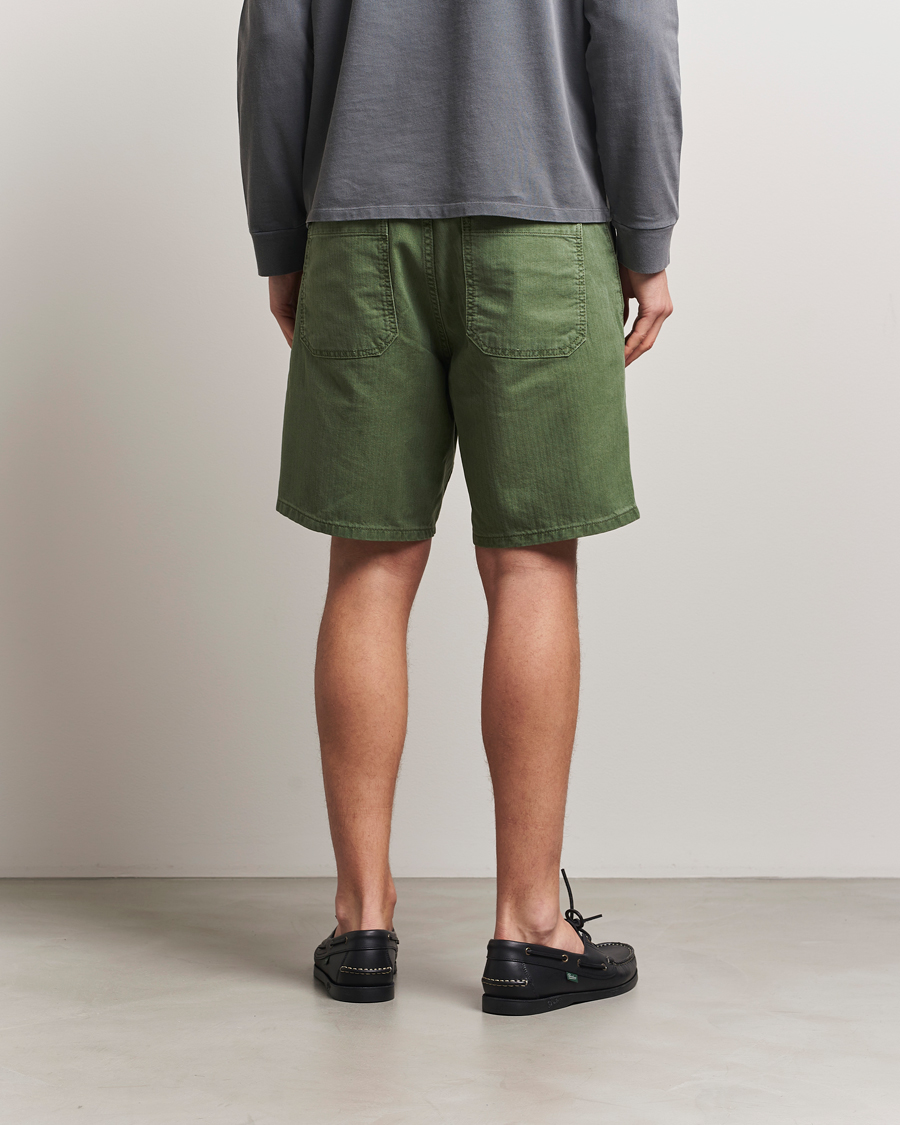 Heren | Korte broek | Jeanerica | GM011 Genua Worker Chino Shorts Chevron Green