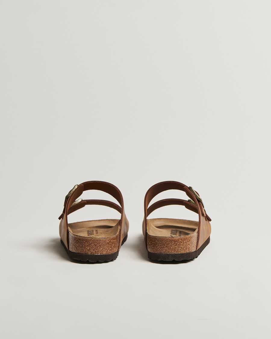Heren | Sandalen slides | BIRKENSTOCK | Arizona Classic Footbed Cognac Oiled Leather