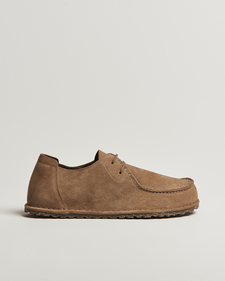 Homme | Loafers | BIRKENSTOCK | Utti Lace Suede Loafer Gray Taupe