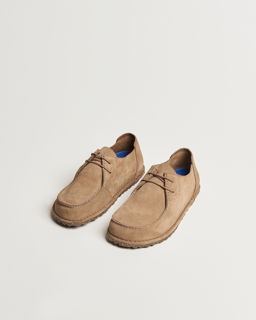 Homme | Loafers | BIRKENSTOCK | Utti Lace Suede Loafer Gray Taupe