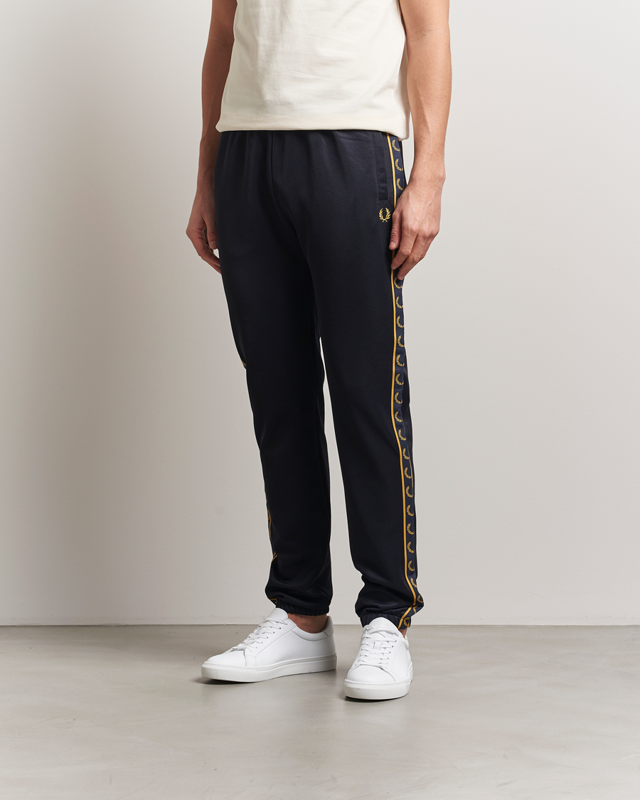 Heren | Broeken | Fred Perry | Taped Track Pants Navy