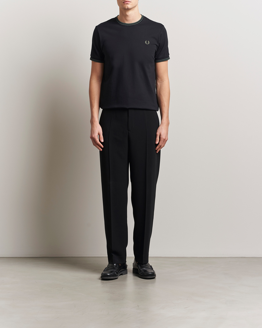 Heren | T-shirts | Fred Perry | Twin Tipped T-Shirt Black