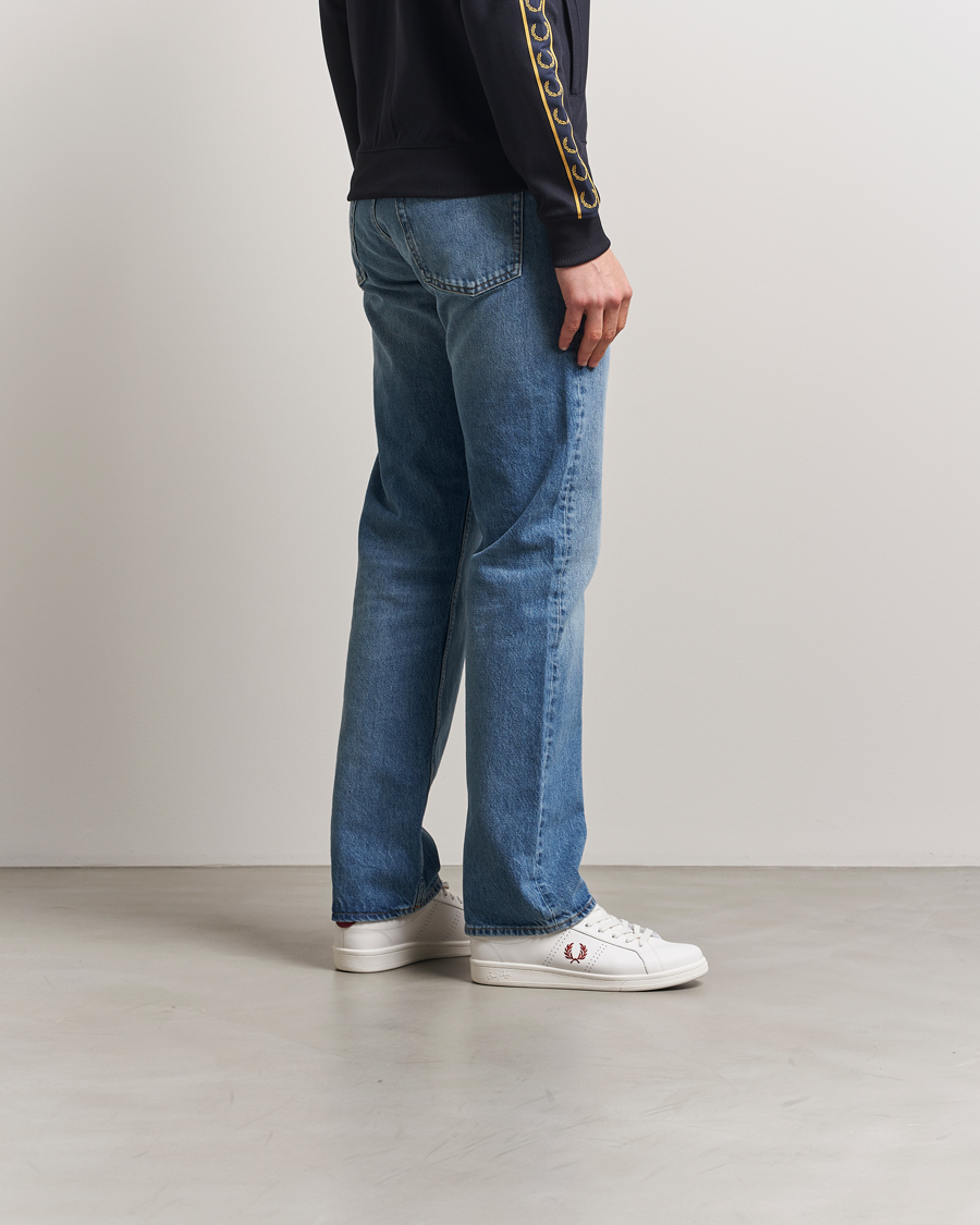 Homme | Baskets | Fred Perry | B721 Leather Sneaker Snow White/Red