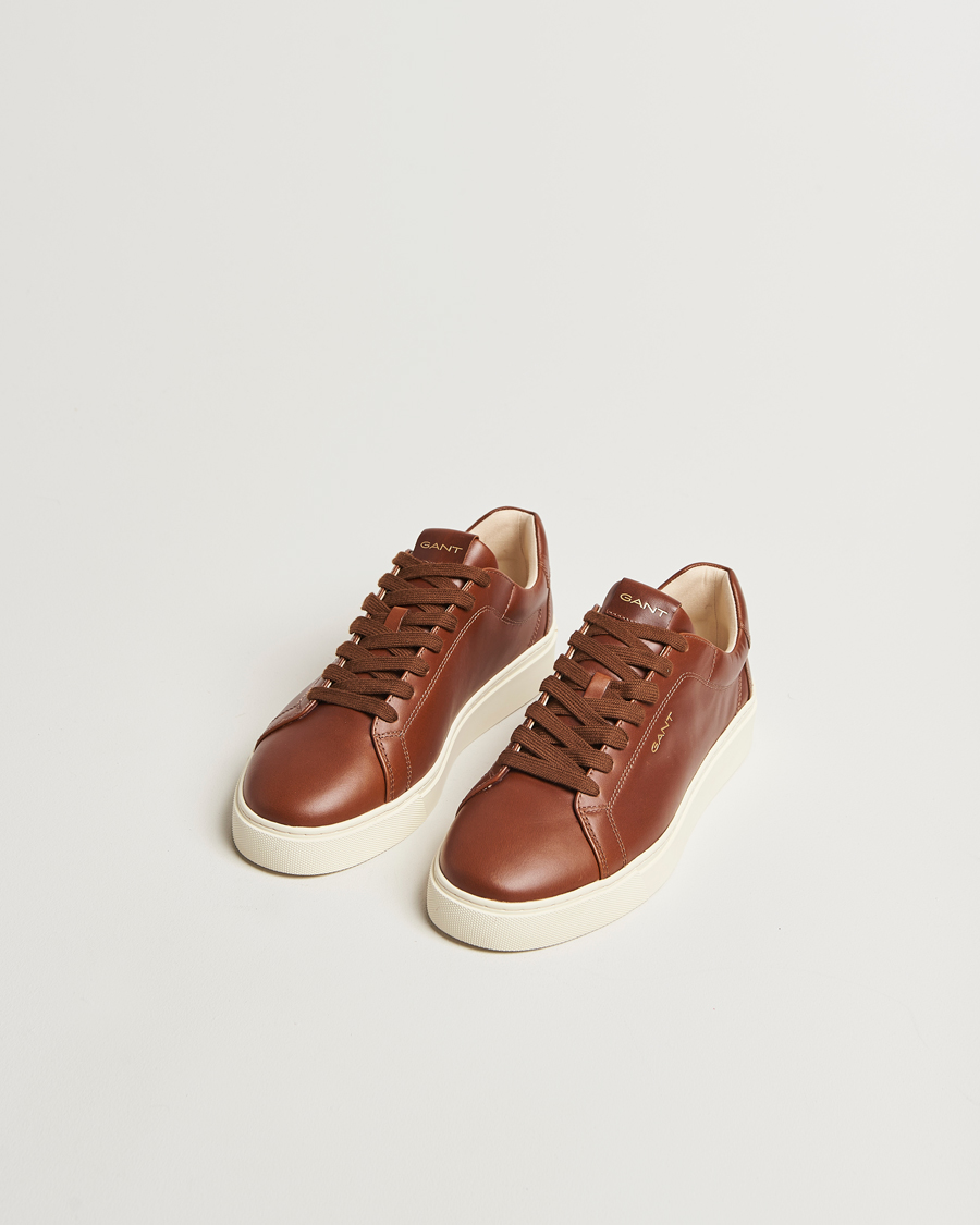 Homme | Baskets | GANT | Mc Julien Leather Sneaker Cognac