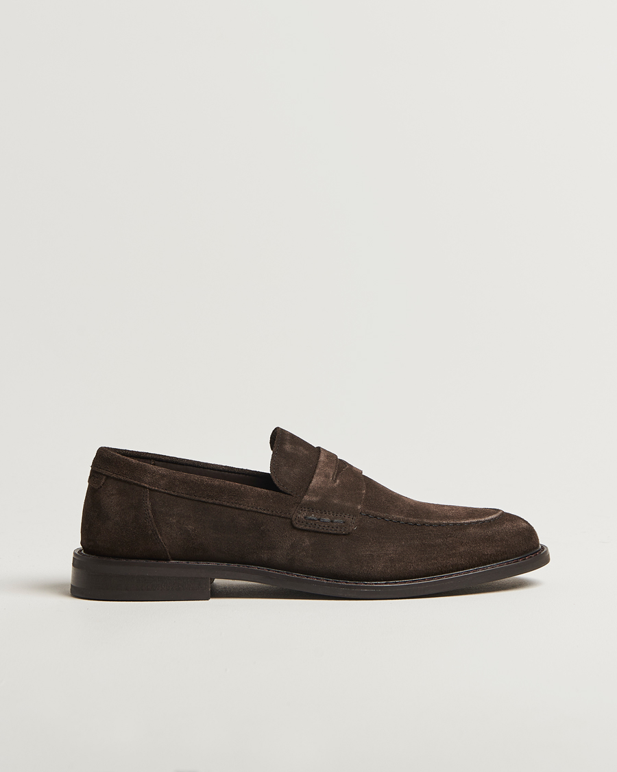 Homme | Loafers | GANT | Lozham Suede Loafer Ebony Brown