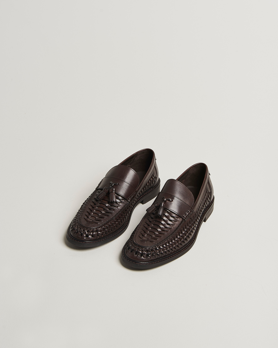 Heren | GANT Lozham Braided Tassle Loafer Dark Brown | GANT | Lozham Braided Tassle Loafer Dark Brown