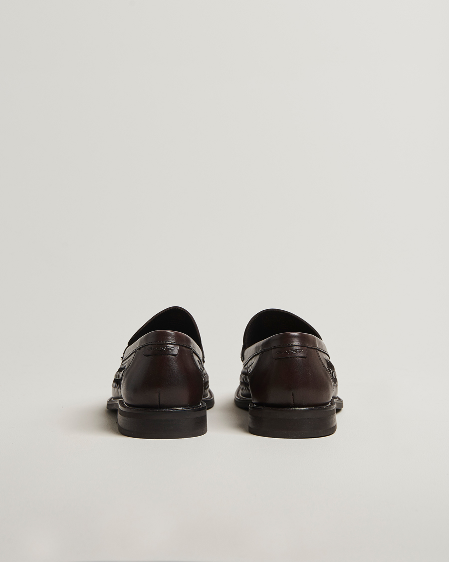 Heren | GANT Lozham Braided Tassle Loafer Dark Brown | GANT | Lozham Braided Tassle Loafer Dark Brown