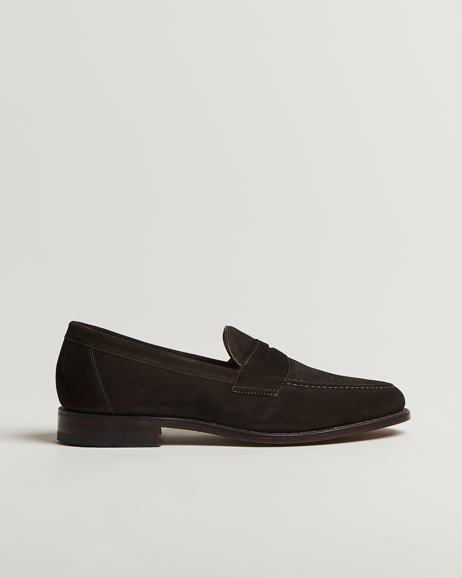 Homme | Loafers | Loake Shoemakers | Imperial Suede Loafers Dark Brown