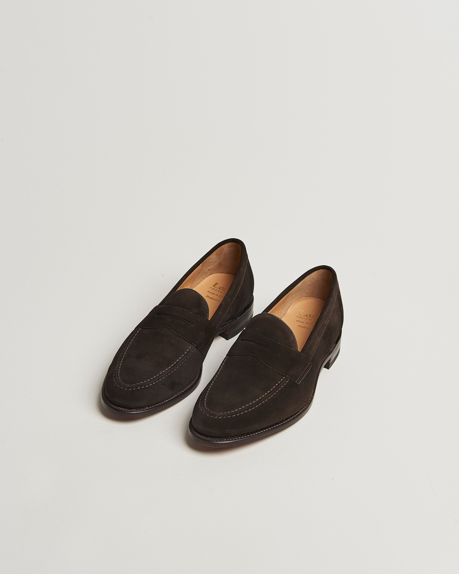 Homme | Loafers | Loake Shoemakers | Imperial Suede Loafers Dark Brown