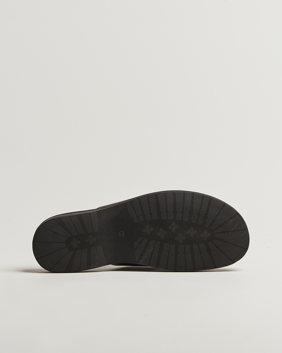 Heren | Sandalen slides | Loake 1880 | Gozo Leather Sandal Dark Brown