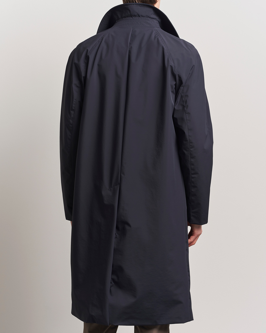 Homme | Manteaux Et Vestes | Oscar Jacobson | Long Nylon Raglan Coat Navy
