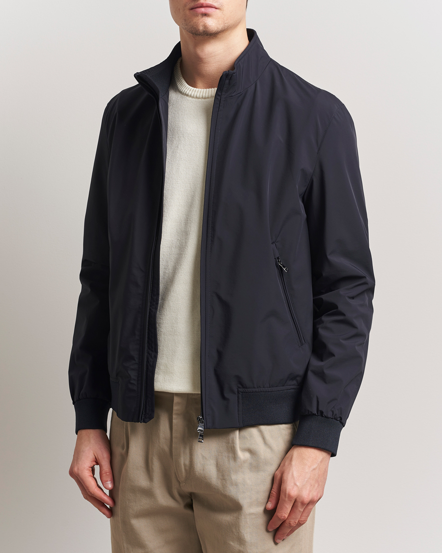 Heren | Jassen | Oscar Jacobson | Bomber Nylon Jacket Navy