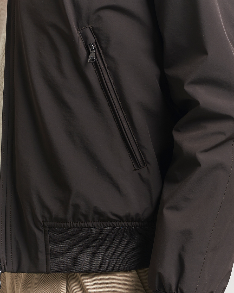 Homme | Manteaux Et Vestes | Oscar Jacobson | Bomber Nylon Jacket Brown