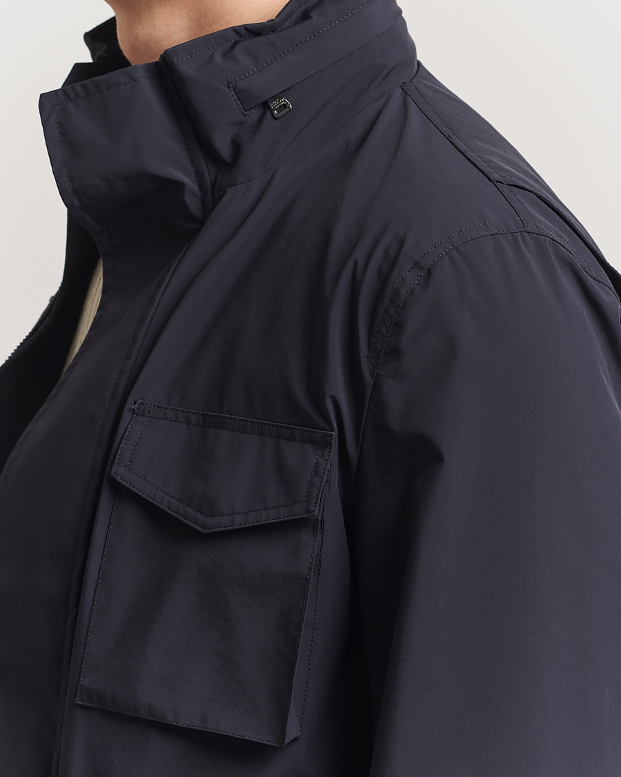 Homme | Manteaux Et Vestes | Oscar Jacobson | M65 Nylon Field Jacket Navy