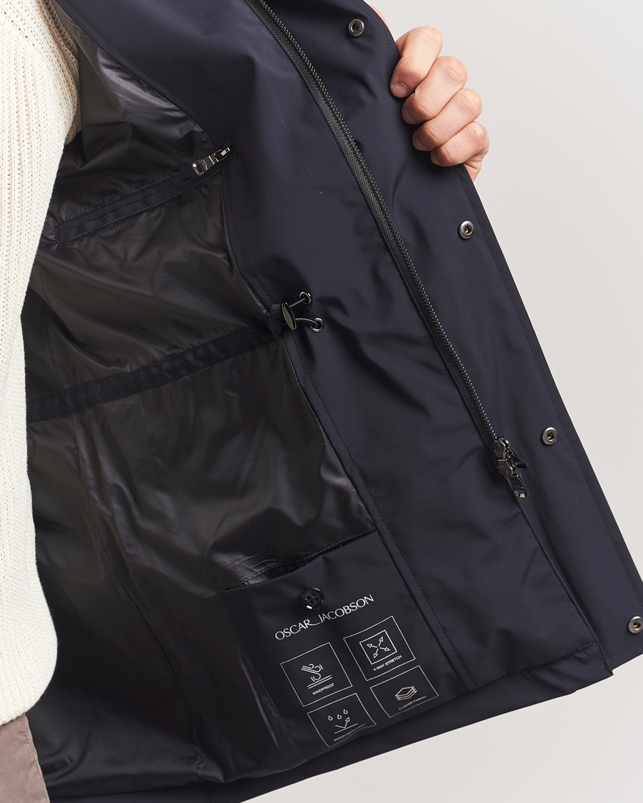 Homme | Manteaux Et Vestes | Oscar Jacobson | M65 Nylon Field Jacket Navy