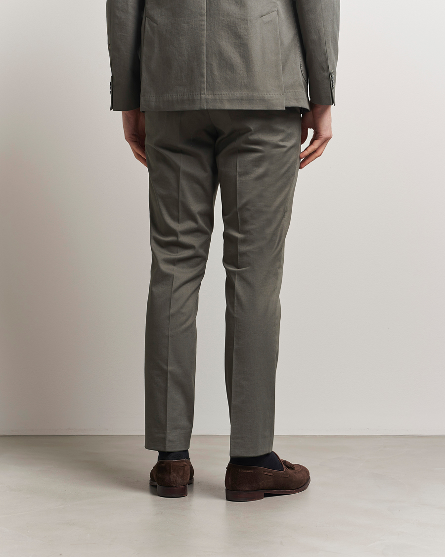 Heren | Broeken | Oscar Jacobson | Dandy Cotton Trousers Olive