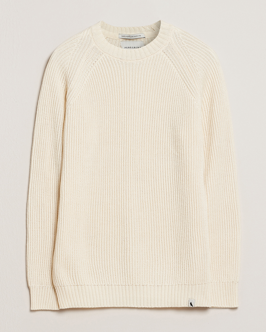 Heren | Truien | Peregrine | Harry Organic Cotton Sweater White