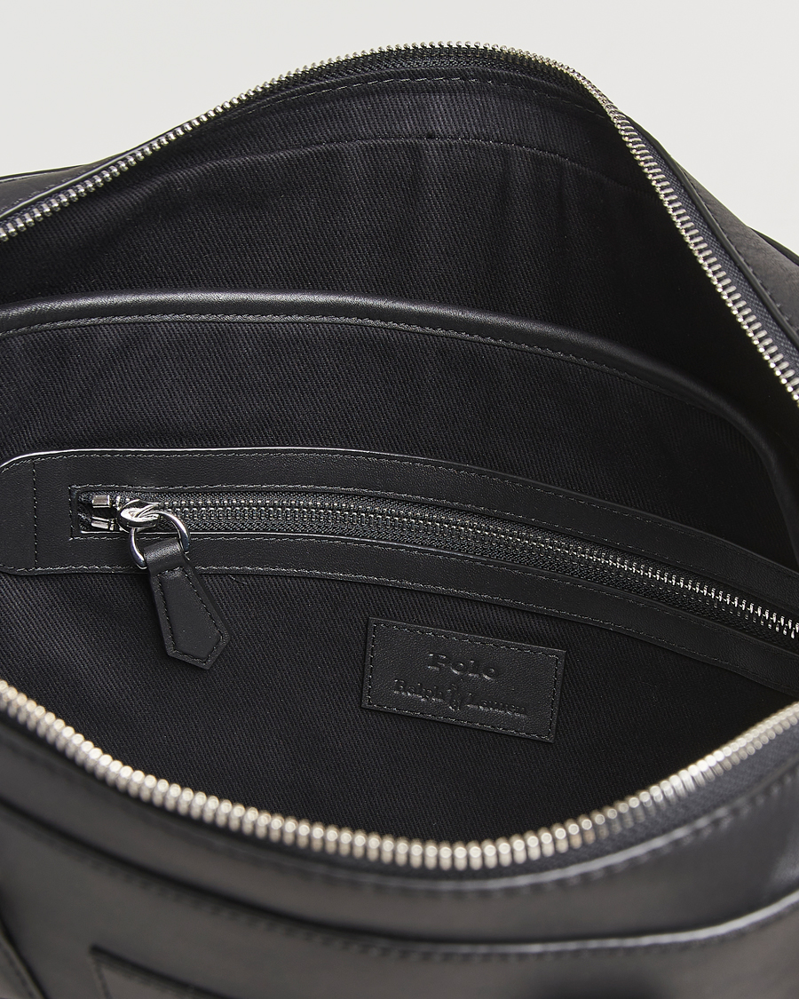 Heren | Tassen | Polo Ralph Lauren | Messenger Leather Bag Black